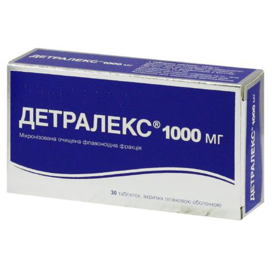 Детралекс 1000 мг таблетки 1000 мг №30